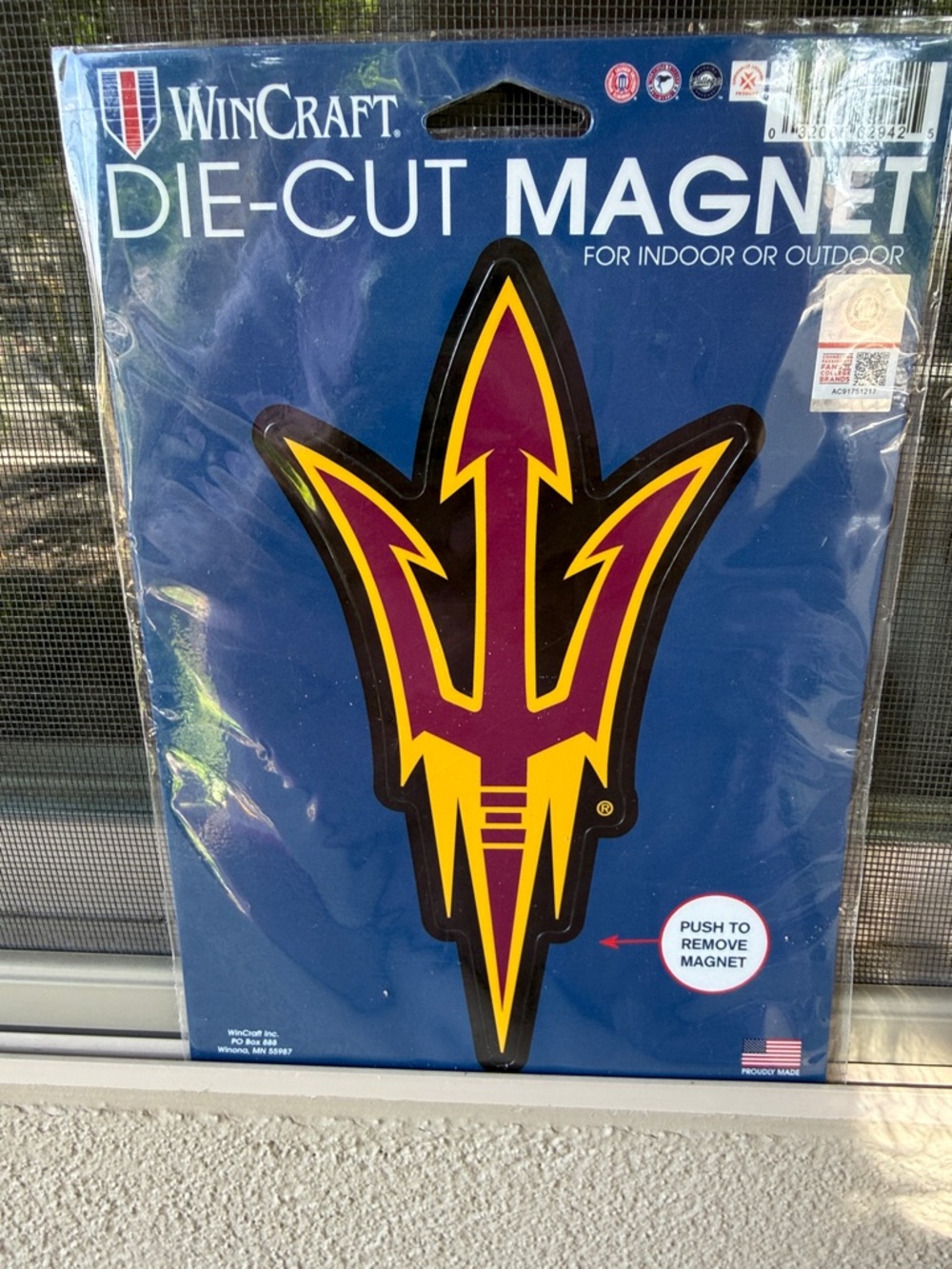 NEW Wincraft Arizona State University (ASU) Die-Cut Magnet - go Sun Devils! - Picture 2 of 11
